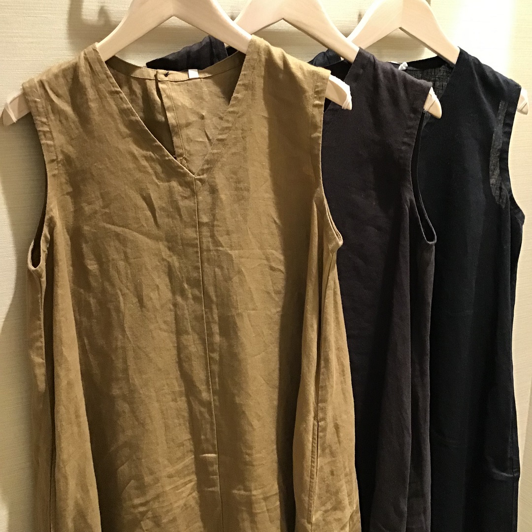 MUJIcom宇都宮パセオ】フレンチリネン洗いざらしノースリーブ